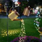 Arrosoir solaire lumière extérieure étanche douche lumière LED fée Art pour passerelle jardin Patio pelouse décor éclairage