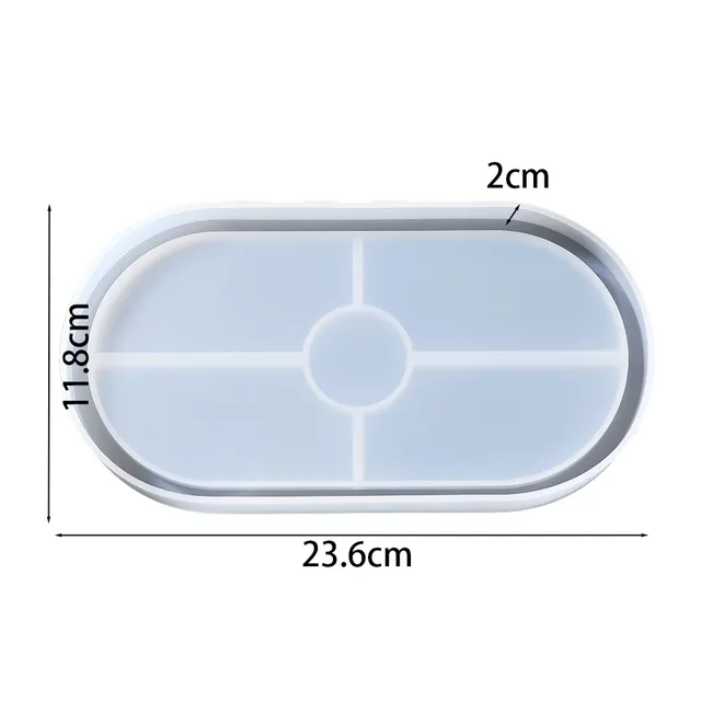 Plateau ovale en Silicone – vue 2