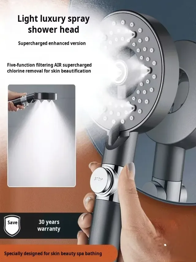 Pommeau douche pressurisé purificateur antichlore lotus…