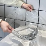 Lavabo Transparent épaissi, grand lavabo en plastique pour la maison, dortoir pour étudiants, lavabo pour pieds de bébé