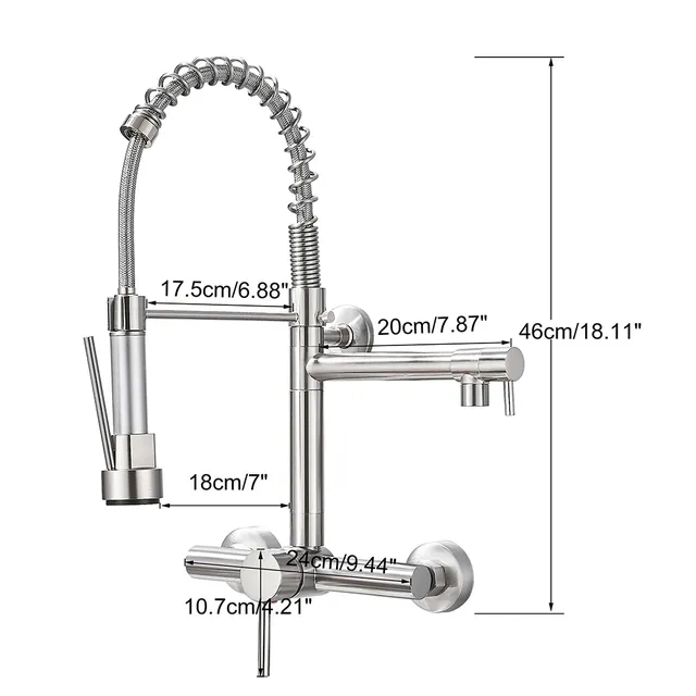 Robinet de cuisine noir – vue 6