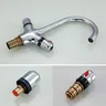 Robinet thermostatique évier cuisine laiton chromé… – vue 7