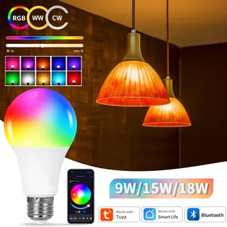 E27 ampoule intelligente Tuya Bluetooth ampoules intelligentes lampe à…