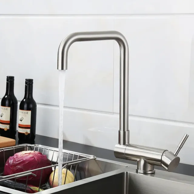 Robinet d'évier de cuisine pliable et rotatif – vue 2