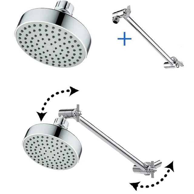 Pommeau de douche pluie avec bras d'extension – vue 2