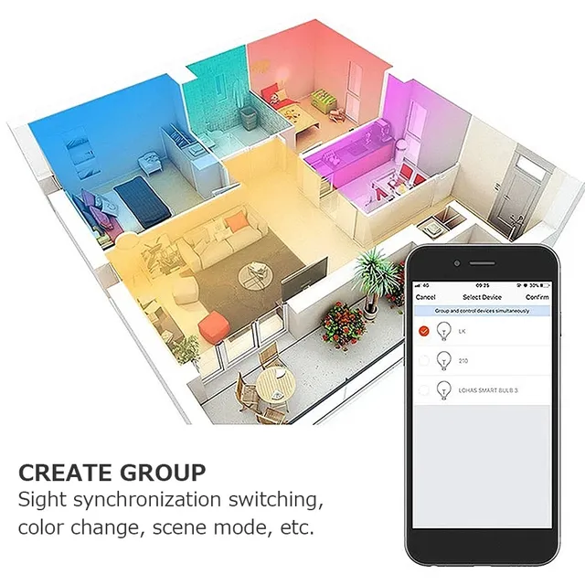 Ampoules LED intelligentes GU10 Tuya WIFI – vue 5