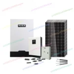 Système hybride à énergie solaire hors réseau, kit à usage domestique, panneau de batterie inverseur 3kw 5kw 3000W 5000W