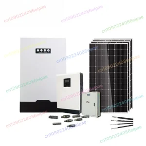 Système hybride à énergie solaire hors réseau, kit à usage domestique, panneau de batterie inverseur 3kw 5kw 3000W 5000W