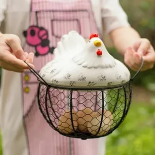Panier à œufs en céramique