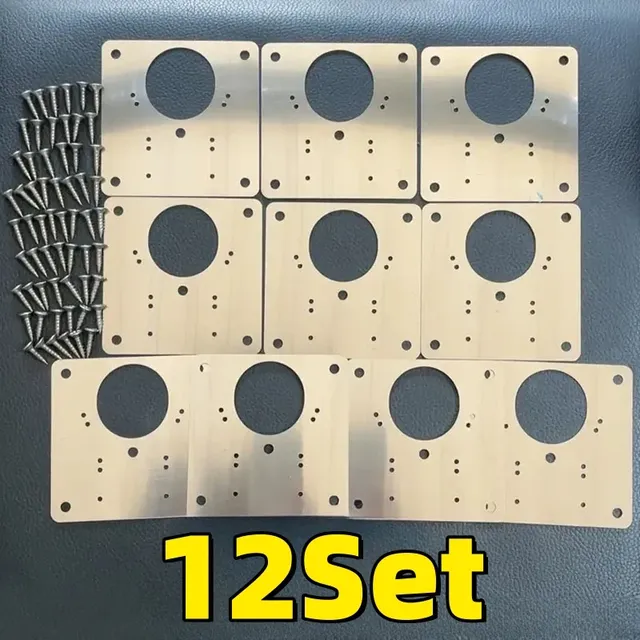 Kit de plaque de réparation de charnière d'armoire – vue 2