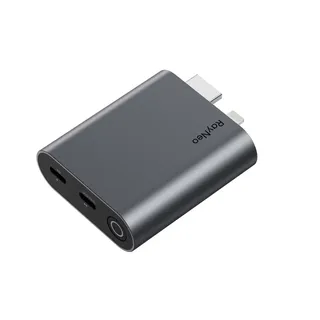 Adaptateur HDMI 4K60Hz Sortie USB C 4K120Hz Alliage Aluminium Gris…