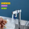 Robinet boire direct purificateur tasse poussoir argenté… – vue 3