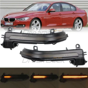 Enquêter de rétroviseur latéral à LED, clignotant dynamique séquentiel L + R, BMW 4, 3, 2, 1 Series, F20, F22, F30, F32, F35, F80, E84, bronchi3