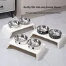Bols doubles bol d'eau de nourriture pour chat bol… – vue 4