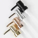 1 ensemble de pompe à savon, tête de pompe à liquide, distributeur de Lotion, tête ronde à 28 fils, bouteille de bain, buse de presse, tête de pompe à Lotion ABS