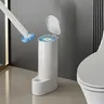Brosse toilettes compacte minimaliste blanche… – vue 2