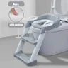Réducteur WC enfant siège rembourré gris blanc plastique… – vue 1