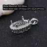 Pendentif ovale vierge argent925 serti griffes citrine… – vue 2