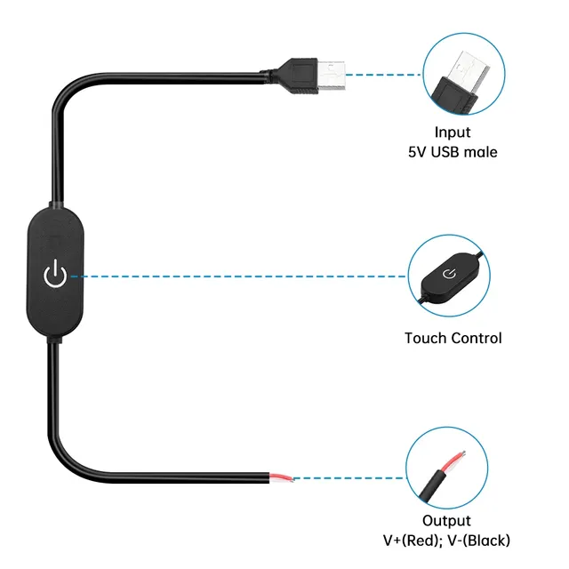 Câble de commutation de gradation tactile USB… – vue 5