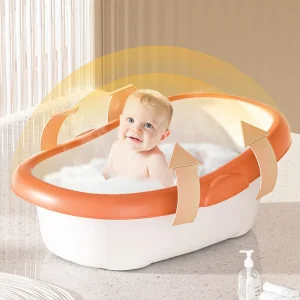 Baignoire pour nouveau-né, baignoire Portable en plastique épais pour tout-petits, Design Transparent écologique, grande taille Baignoire pour nouveau-né, baignoire Portable en plastique épais pour tout-petits, Design Transparent écologique, grande taille