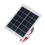 1pc 10W 5V panneaux solaires panneau solaire polycristallin Portable extérieur avec pince pour 3.7-5V batterie charge lampes ventilateurs pompes