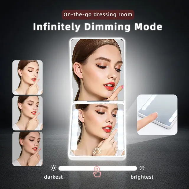 Miroir double face à intensité variable LED 3 couleurs… – vue 4