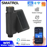 Tuya – système d&rsquo;arrosage de jardin intelligent, WIFI automatique, goutte à goutte, minuterie d&rsquo;eau solaire IP65, vanne d&rsquo;enregistrement de débit pour Alexa Google Home