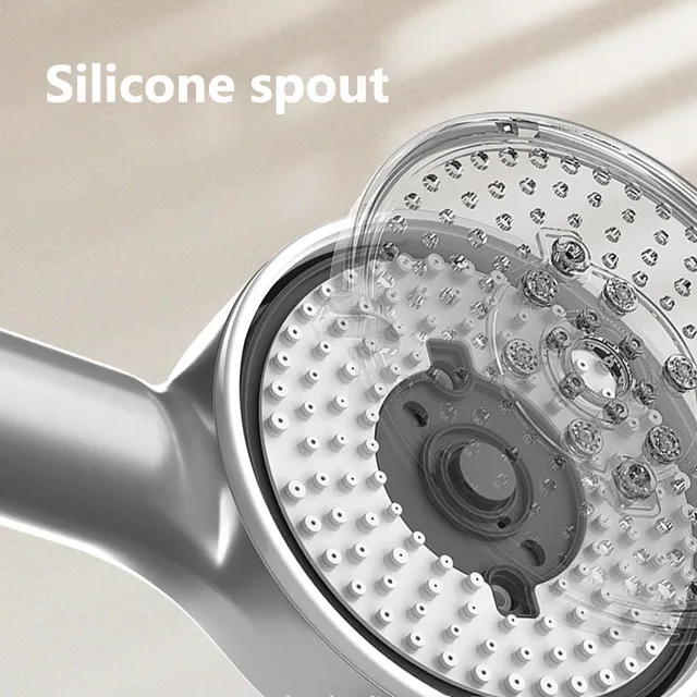 Pommeau de douche rond noir haute pression – vue 4
