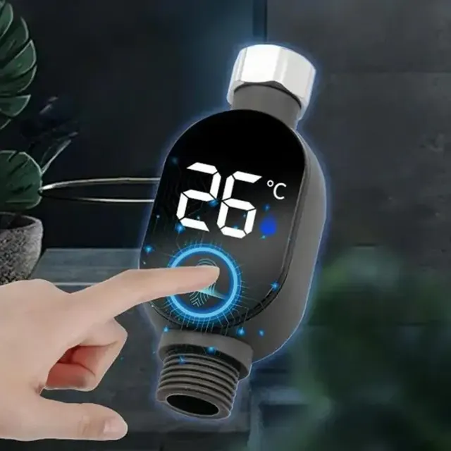 Thermomètre de douche d'eau avec affichage LED 0 ℃ ~99 ℃… – vue 3
