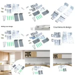 L8RC – Support d&rsquo;armoire fabriqué avec précision, matériel Support d&rsquo;étagère, outil suspension d&rsquo;armoire robuste pour