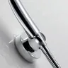 Support mural douche ventouse chromé brillant plastique… – vue 2