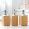 Lot trois distributeurs savon liquide bambou pompe… – vue 1
