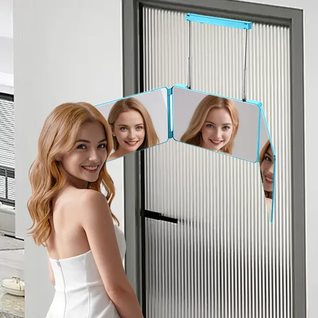 Miroir de coupe de cheveux 360 avec lumières LED – vue 3