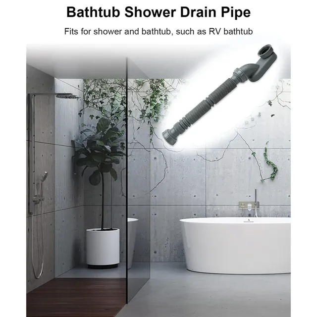 Tuyau de Vidange Flexible pour Baignoire et Douche – vue 5
