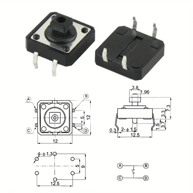 Kit de 25 interrupteurs tactiles légers – vue 3