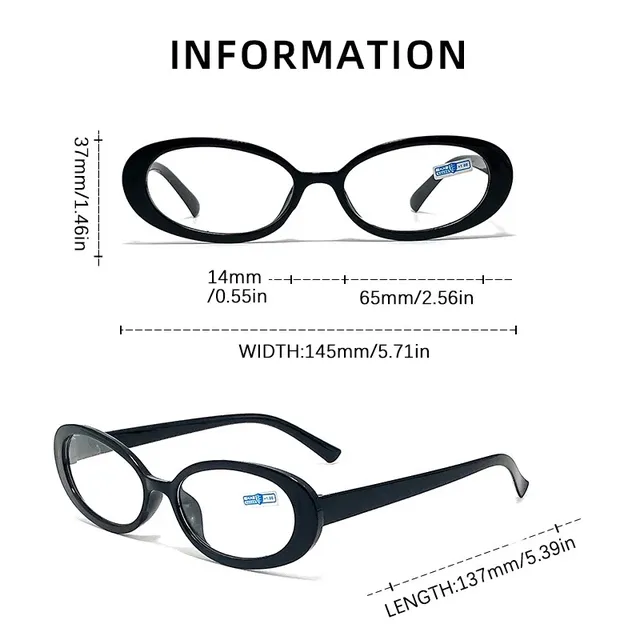 Lunettes ovales mignonnes pour femmes – vue 6