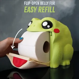 Porte-papier hygiénique grenouille