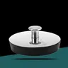 Bouchon bonde évier inox poli caoutchouc noir universel… – vue 3