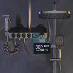 Ensemble de pomme de douche de salle de bain moderne pour usage domestique – Système de douche de salle de bain à température constante