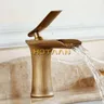 Robinet lavabo cascade laiton massif finition bronze… – vue 3