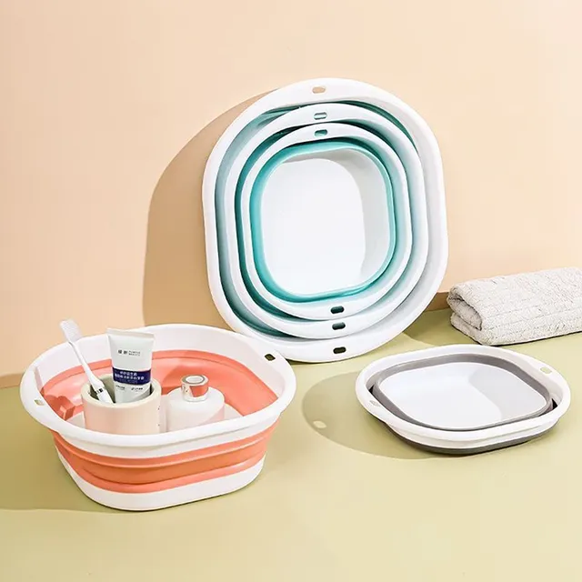 Bassine pliable portable empilable compacte silicone… – vue 2