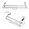 Porte serviettes rétractable suspendu acier inoxydable… – vue 5