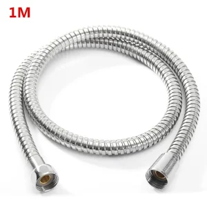 Tuyau de douche Flexible 1m/1.5m, tuyaux de plomberie en acier inoxydable chromé, pomme d’eau de salle de bains, tuyau de pomme de douche, accessoires de salle de bains Tuyau de douche Flexible 1m/1.5m, tuyaux de plomberie en acier inoxydable chromé, pomme d’eau de salle de bains, tuyau de pomme de douche, accessoires de salle de bains