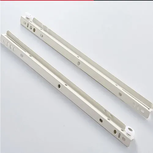 Glissières tiroir acier laqué crème profil plat… – vue 2