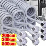 Tuyau de douche à ressort universel 2/3/5m, tuyau de plomberie d&rsquo;eau, connecteur de tuyau de salle de bains, Tube de pulvérisation de Bidet de toilette, tuyaux de ligne téléphonique