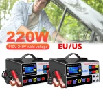 Chargeur de batterie Intelligent robuste 400A, chargeur de batterie de voiture à cinq étages, chargeur de réparation d&rsquo;impulsion Intelligent, chargeur de batterie auto-arrêt