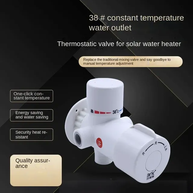 Mitigeur thermostatique mural trois voies blanc ABS… – vue 4