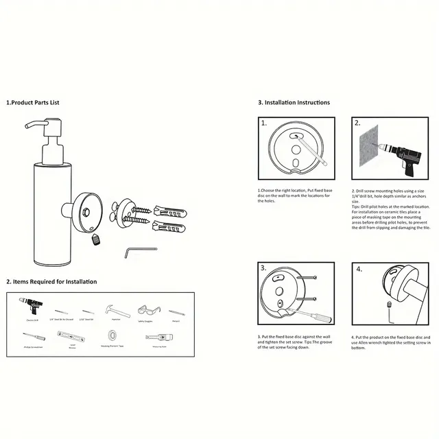 Distributeur de savon mural 1 pièce – vue 6