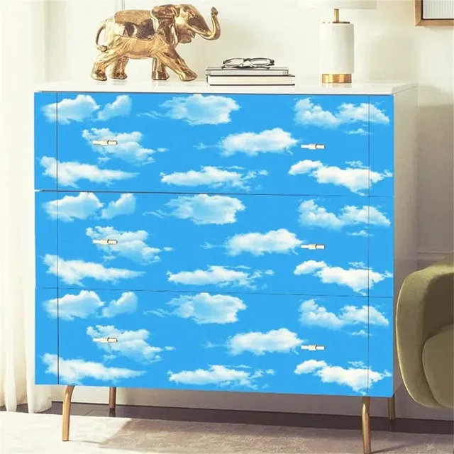 Papier peint auto-adhésif 3D en PVC avec nuages de ciel… – vue 6