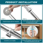 Supports d&rsquo;évier à montage sous plan, Support d&rsquo;évier sous plan, Installation de pieds d&rsquo;évier réglables en acier inoxydable pour la cuisine